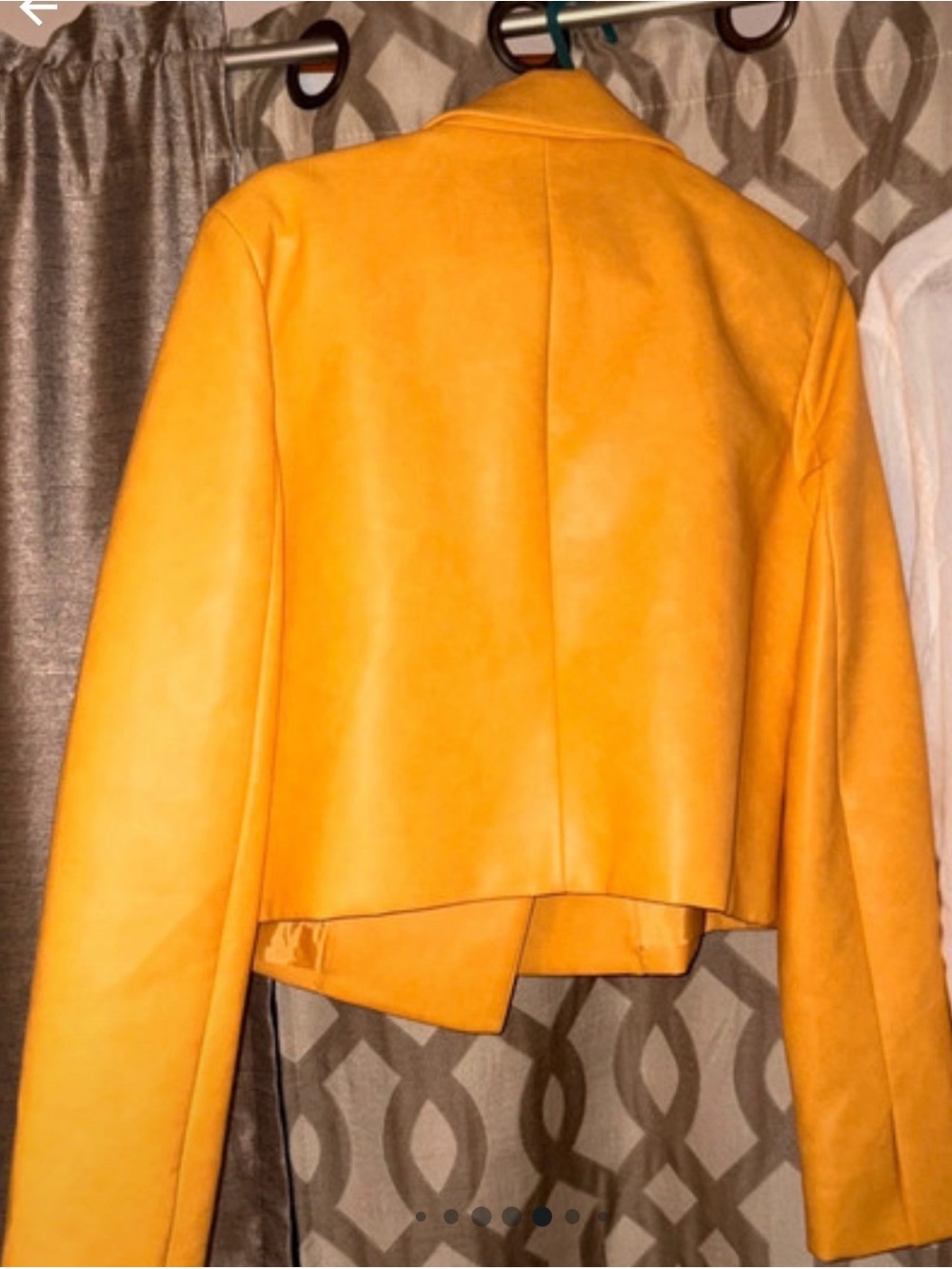 Cropped Yellow Blazer Jacket - Women - Picture 7 of 8